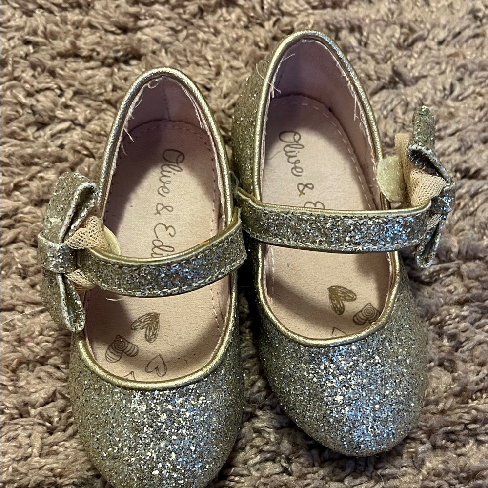 Gold Glitter Toddler Shoes